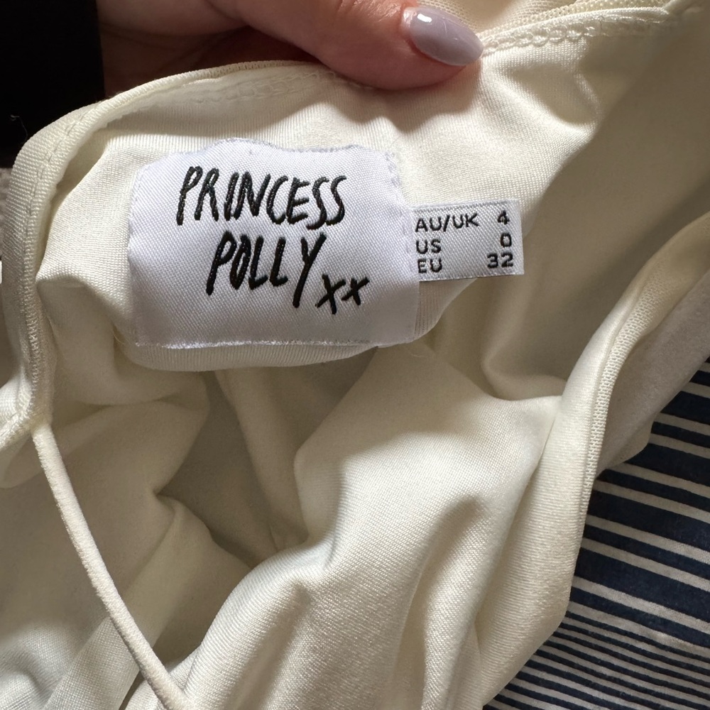 White Spaghetti Strap Dress - Picture 3 of 3